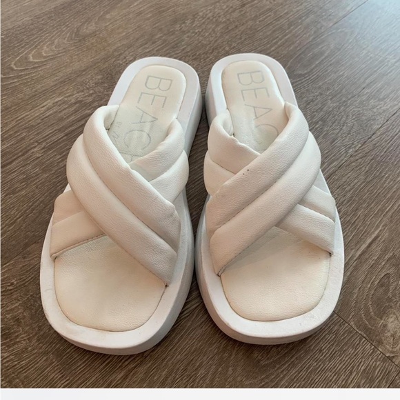 Women's White Sandals - Picture 3 of 4